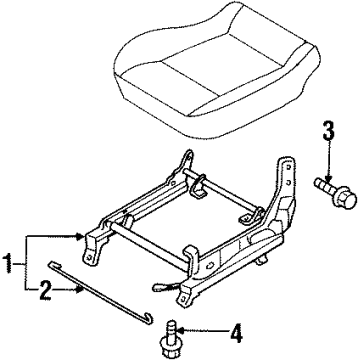Diagram for 2002 Infiniti G20 Tracks & Components