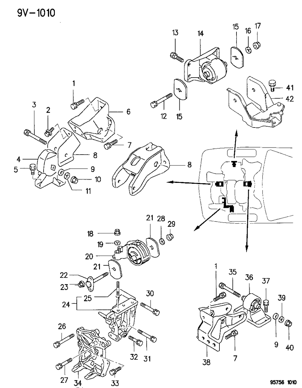 Mopar MU431006 Nut-Engine Mount