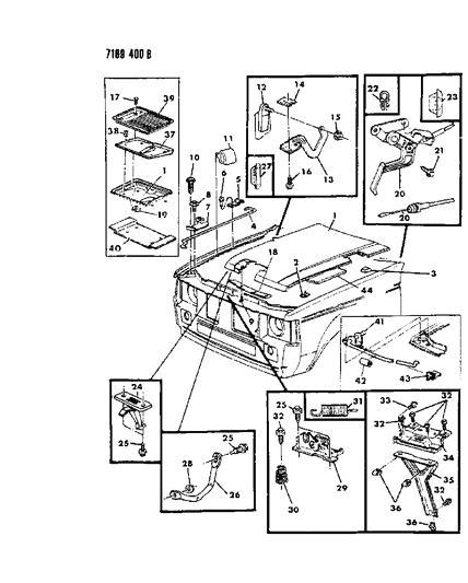 1987 Dodge Omni  Screw-Implement ATTACHING Diagram for 6100568