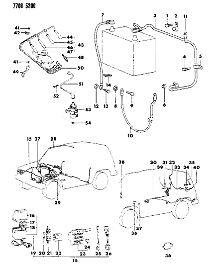 1987 Dodge Raider  Plug-Air Conditioning Plumbing Diagram for MS660184