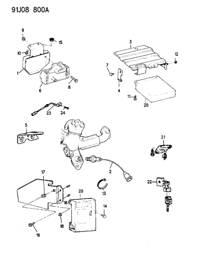 1992 Jeep Cherokee Sensor-M.A.P. Diagram for 56026770