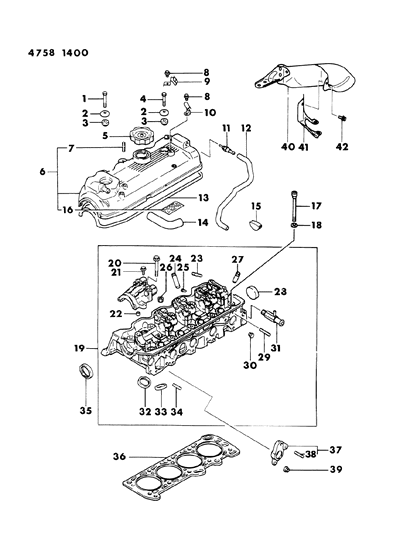 1984 Dodge Colt  Bolt-Fuel Vapor Tube Diagram for MS660164