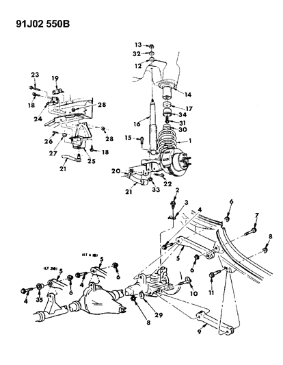 1993 Jeep Grand Cherokee Nut-Hexagon Diagram for 6034358