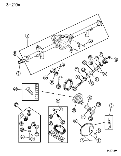 1995 Jeep Wrangler  Nut-PINION Diagram for 4720895