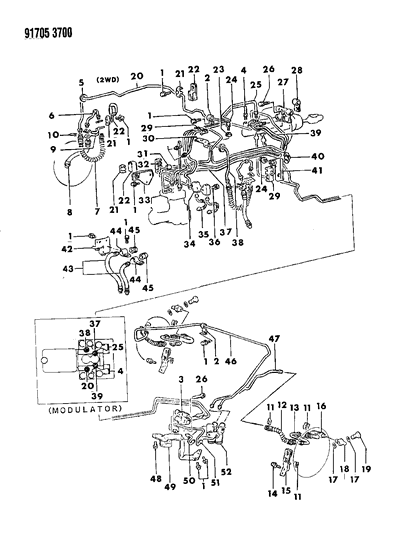 1991 Dodge Colt  Washer Diagram for MA111832