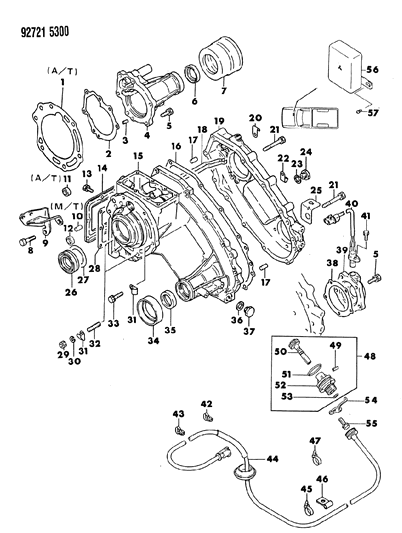 1993 Dodge Ram 50  Stud Diagram for MS401451