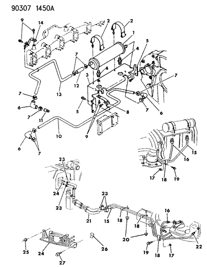 1990 Dodge Ramcharger  Cover Pkg-Transmission Oil Cooler Diagram for 4638704