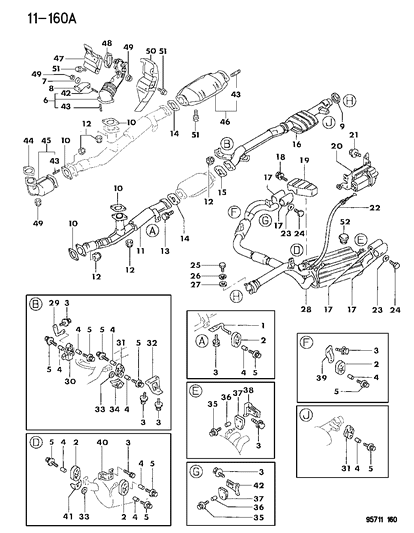 1996 Dodge Stealth  Cover-Body Diagram for MU670023