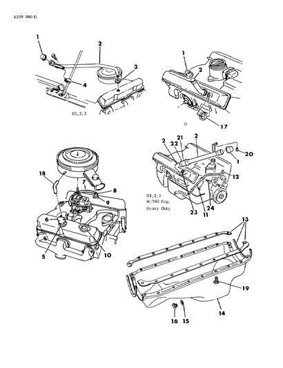 1985 Dodge W350 GROMMET-CRANKCASE Vent Diagram for 2946079
