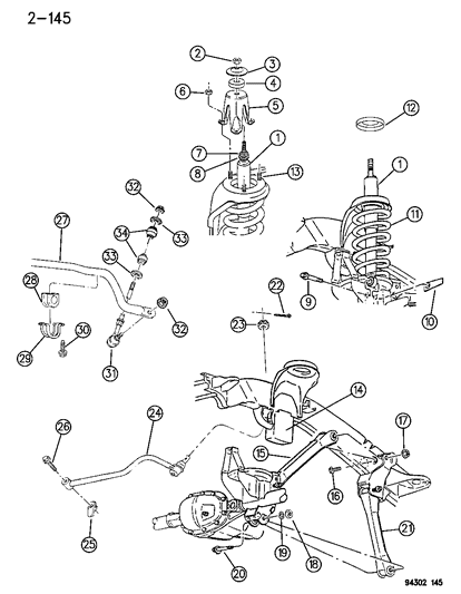 1995 Dodge Ram 3500  Bolt Diagram for 6504237