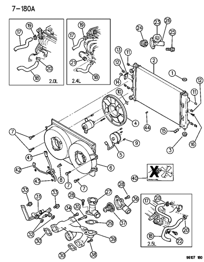 1996 Dodge Stratus  Screw Diagram for 6100275