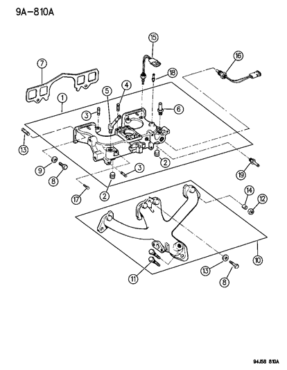 1994 Jeep Cherokee  Nut-HEXAGON FLANGE Lock Diagram for 6034984