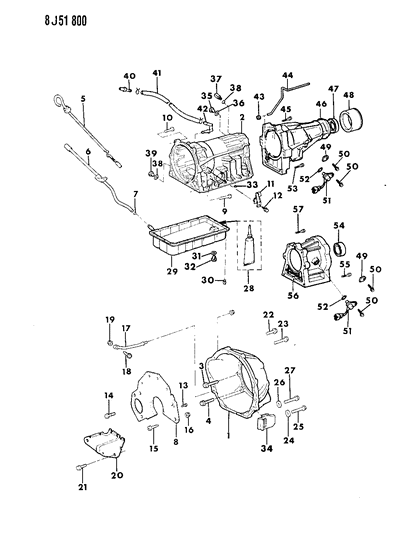 1990 Jeep Wagoneer  Gasket-RTV Diagram for J8993317