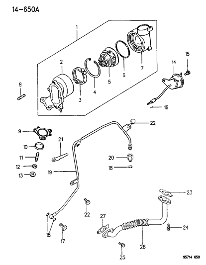 1995 Dodge Stealth  Washer-Flat Diagram for MD132933