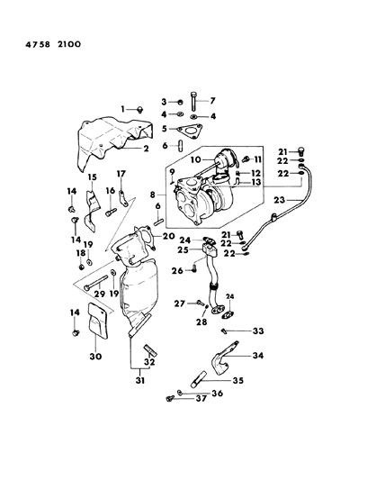 1984 Dodge Conquest  Bolt Diagram for MD062961