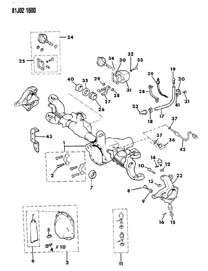 1986 Jeep Cherokee  Nut-Steering KNUCKLE Socket Diagram for J8123318