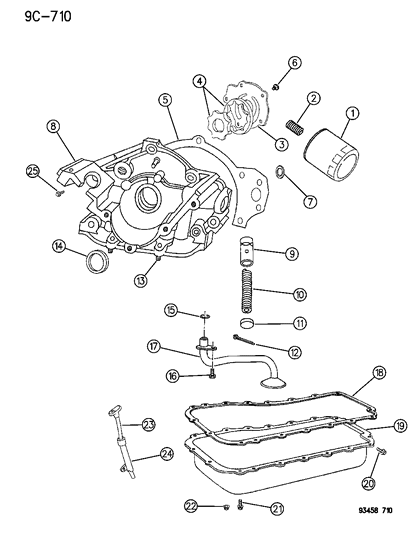 1996 Dodge Intrepid  Screw Diagram for 6502343