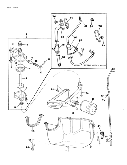 1984 Chrysler LeBaron Filter-Engine Oil Diagram for 4105409