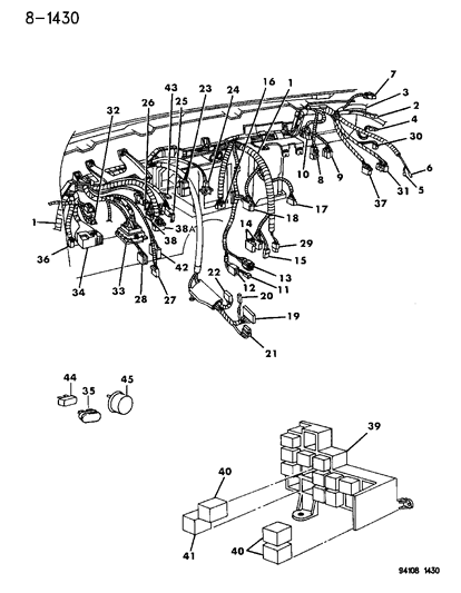 1994 Chrysler LeBaron  Flasher Diagram for 56007348