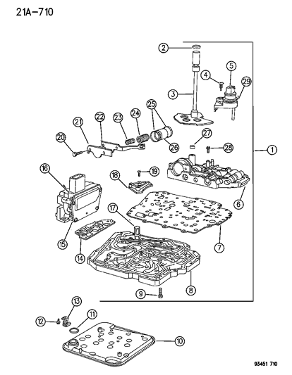 1993 Chrysler Concorde  Seal-Clutch Feed Diagram for 4412291