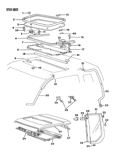 1989 Dodge Ram 50  Bolt-Radiator SHROUD Diagram for MF247224