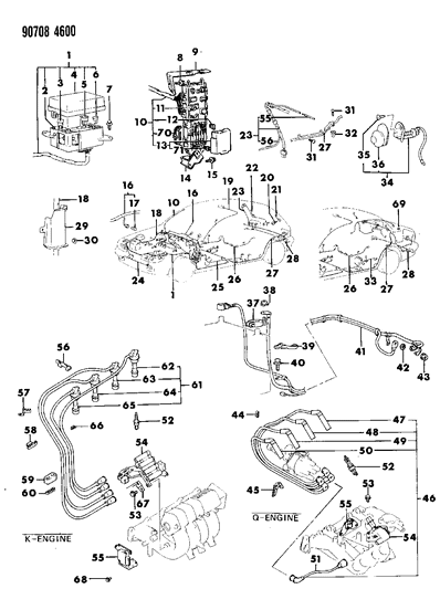 1990 Dodge Colt  Link Diagram for MU840015