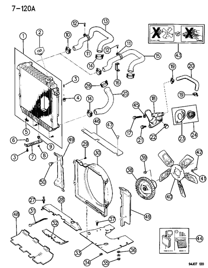 1995 Jeep Cherokee  Gasket-THERMOSTAT Diagram for 53020547