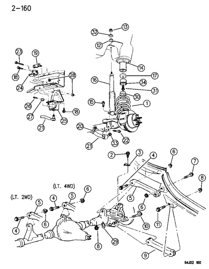 1995 Jeep Grand Cherokee  Washer Diagram for 6504236