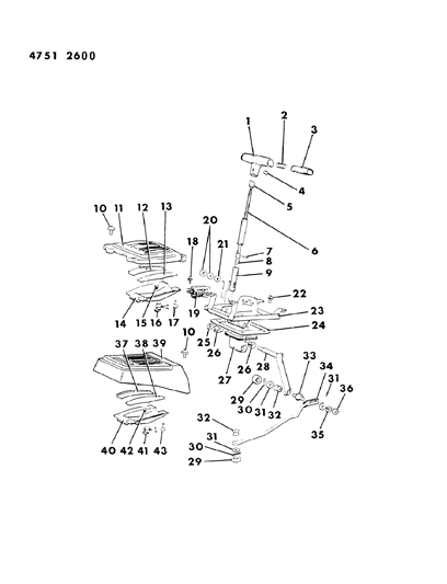 1984 Dodge Ram 50  Screw-Front Seat Diagram for MF351032