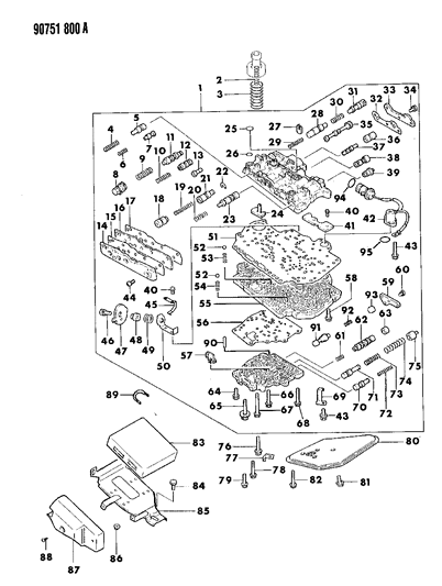 1990 Dodge Ram 50  Bolt-HEXAGON FLANGE Head Diagram for MF140206