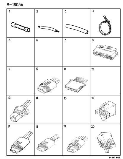 1995 Chrysler LeBaron  Sleeve-Heat Shrink Diagram for 4778570