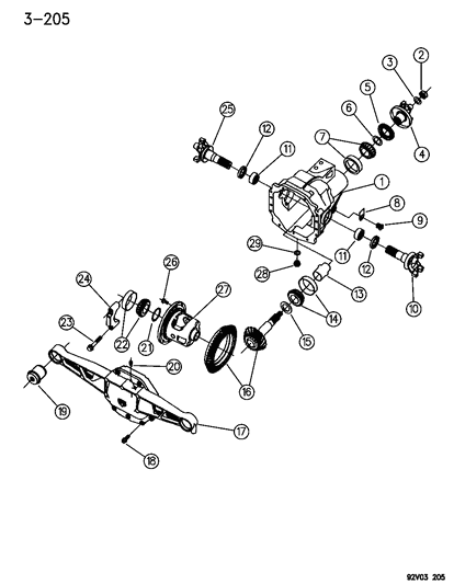 1993 Dodge Viper  Bolt-Ring Gear Diagram for 5252503