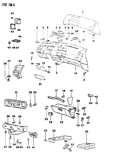 1987 Dodge Colt  Screw-Tapping Diagram for MB409436