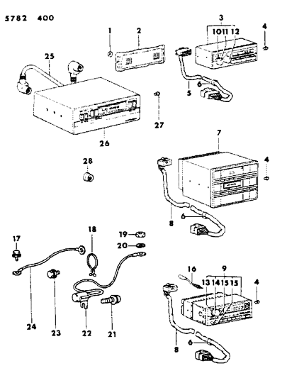 1985 Dodge Colt  Nut Diagram for MS440053
