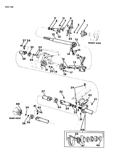 1984 Dodge D350  Bolt-HEXAGON Head Diagram for 6029562