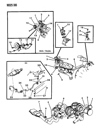 1991 Dodge W250 Clamp-Hose Diagram for 2448762