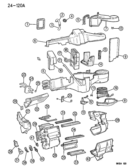 1996 Chrysler Town & Country  Seal Diagram for 4734370