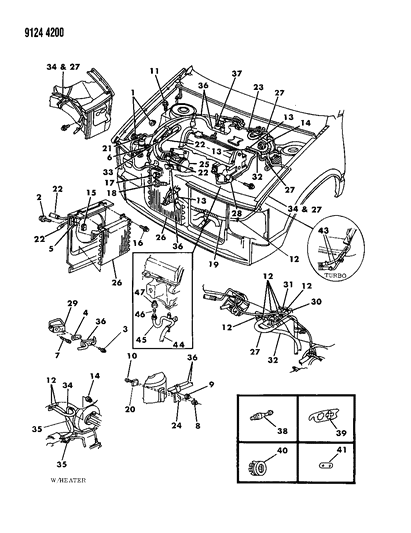 1989 Dodge Grand Caravan  Nut-Hexagon Diagram for 6101445