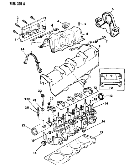 1987 Chrysler LeBaron Screw-Cylinder Head ATTACHING M11 Diagram for 6501433