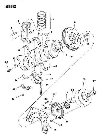 1991 Dodge Shadow  Converter-Torque Diagram for R4797544AB