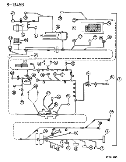 1995 Dodge Stratus  Electrical Relay Diagram for 4638094