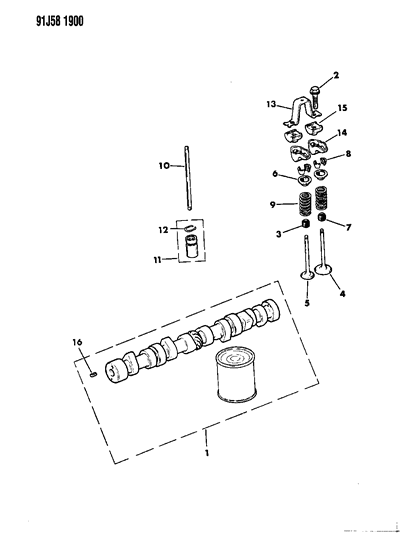 1993 Jeep Wrangler  Seal-Engine Intake Valve STM Oil(Std, +. Diagram for 33002729