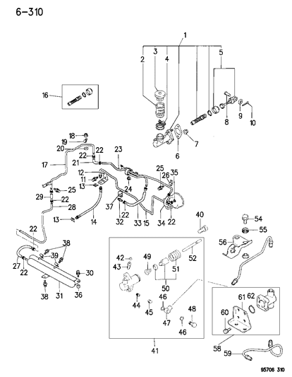1995 Dodge Stealth  RETAINER-Fuel Line Diagram for MB082164