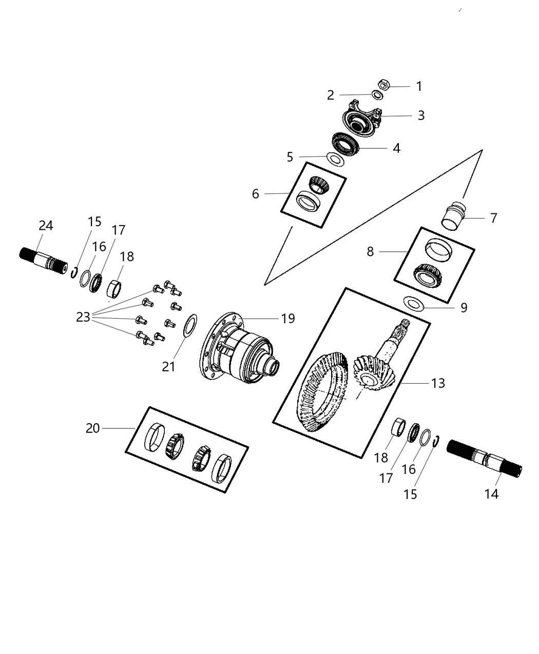 Mopar 5038236AC DIFFERNTL-Differential