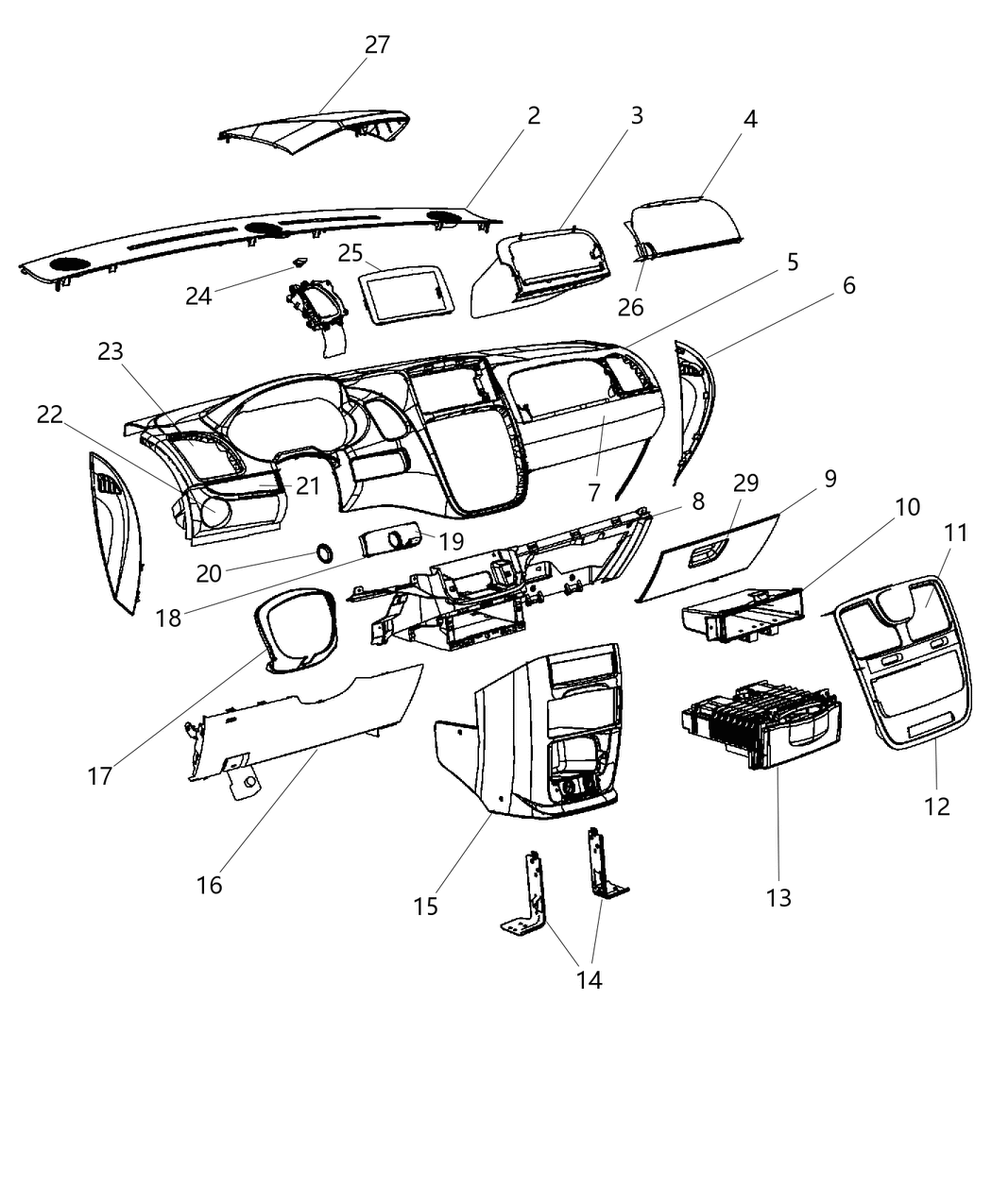 Mopar ZS64BD1AA Cap End-Instrument Panel End