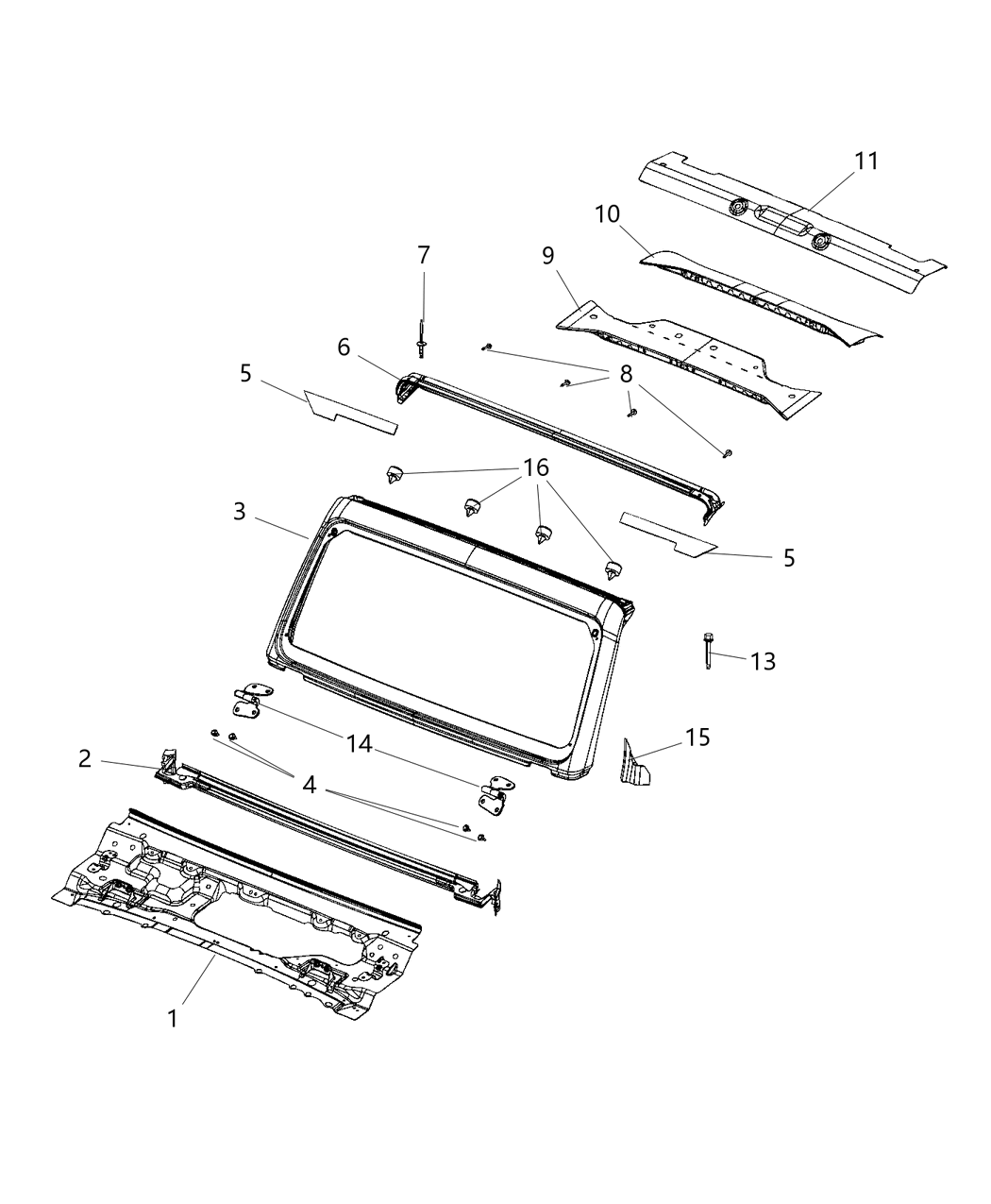 Mopar 68400392AC Seal-Header Foam