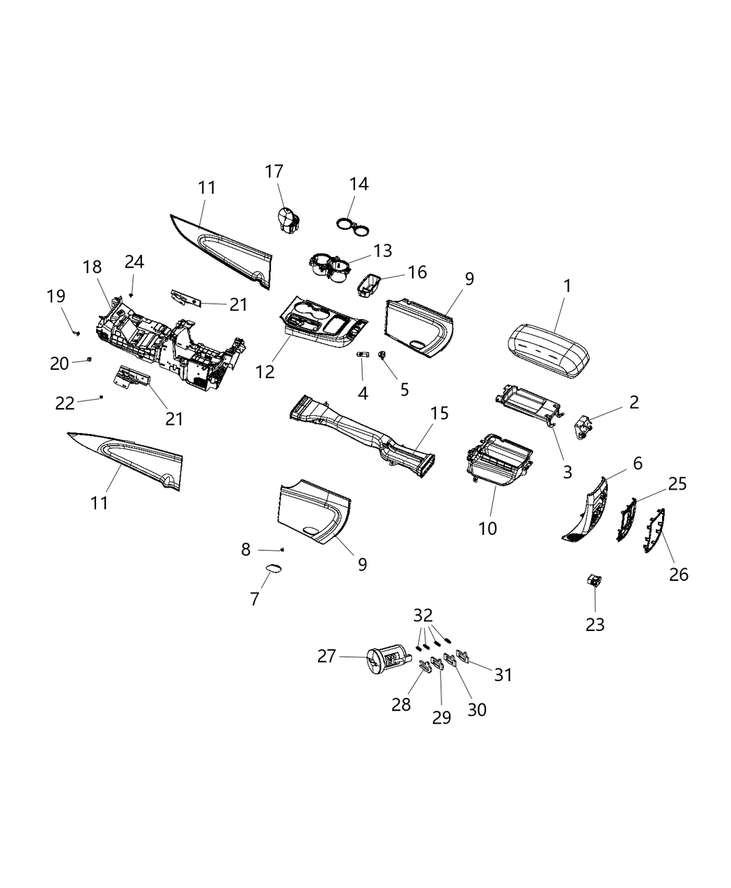 Mopar 68213461AB Plate-Retaining