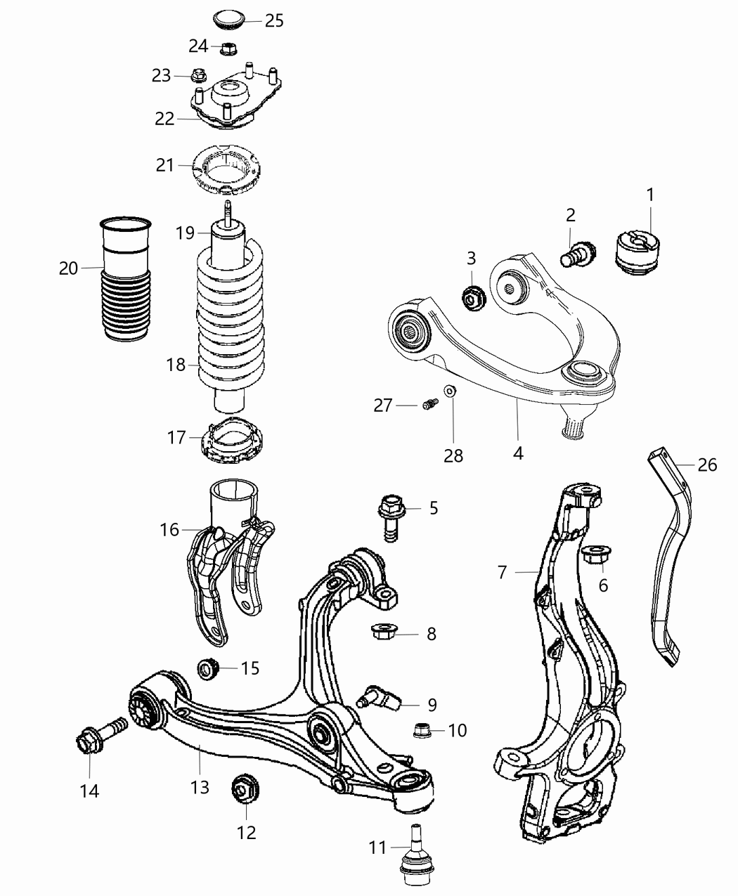 Mopar 5168204AB Front Coil Spring