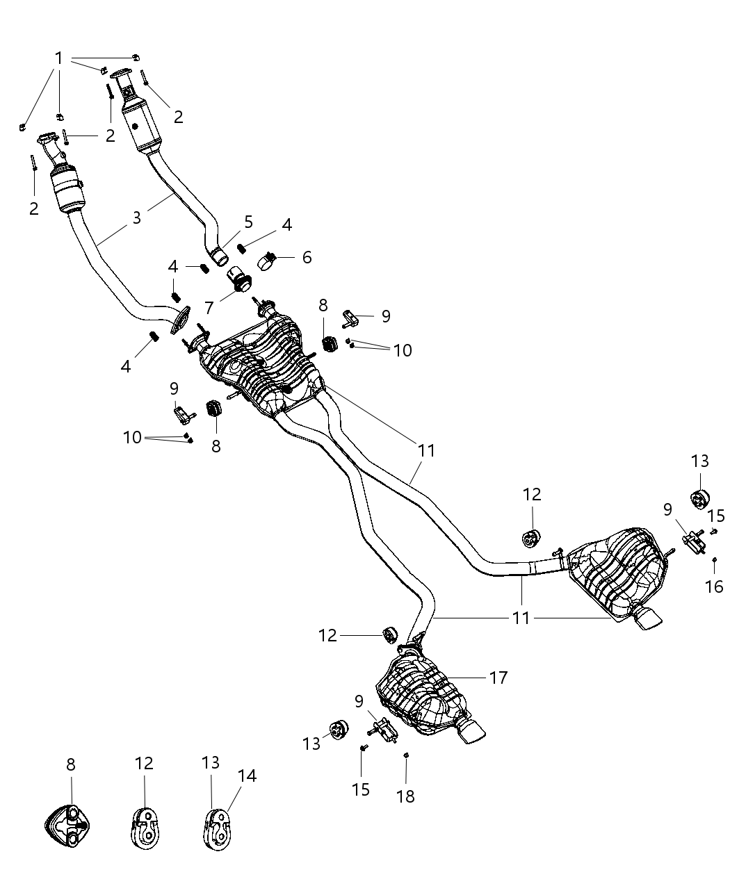 Mopar 4726055AC Resonator-Exhaust