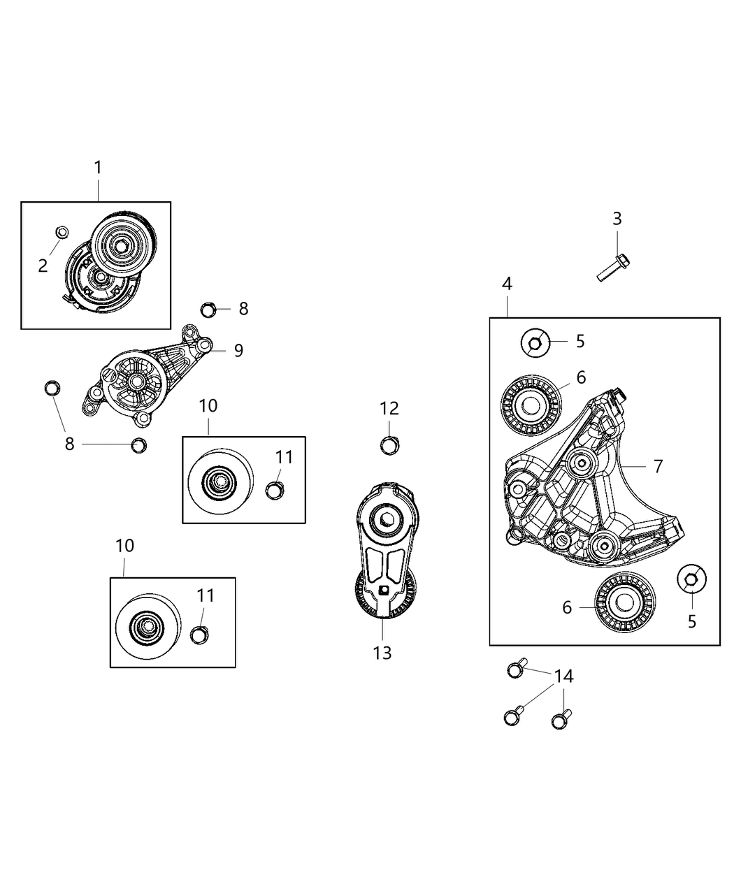 Mopar 53011276AA BRACKET-ALTERNATOR